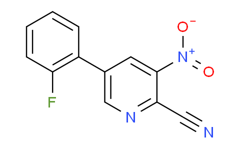 5-(2-Fluorophenyl)-3-nitropicolinonitrile
