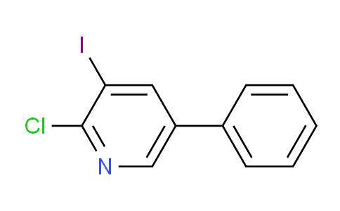 2-Chloro-3-iodo-5-phenylpyridine