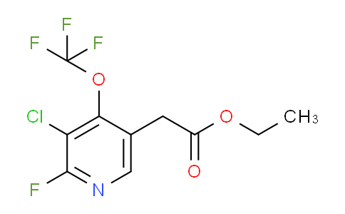 Ethyl 3-chloro-2-fluoro-4-(trifluoromethoxy)pyridine-5-acetate
