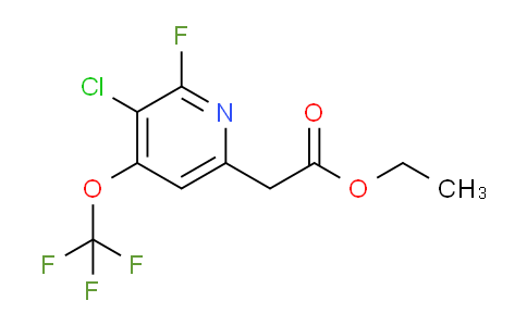 Ethyl 3-chloro-2-fluoro-4-(trifluoromethoxy)pyridine-6-acetate