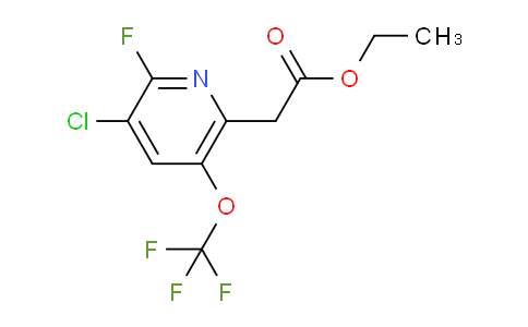 Ethyl 3-chloro-2-fluoro-5-(trifluoromethoxy)pyridine-6-acetate