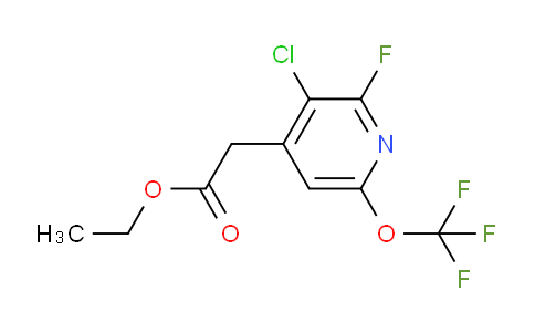 Ethyl 3-chloro-2-fluoro-6-(trifluoromethoxy)pyridine-4-acetate