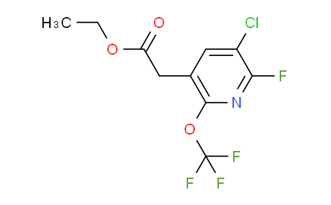 Ethyl 3-chloro-2-fluoro-6-(trifluoromethoxy)pyridine-5-acetate