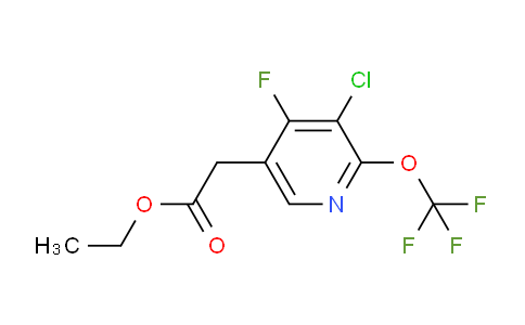 Ethyl 3-chloro-4-fluoro-2-(trifluoromethoxy)pyridine-5-acetate