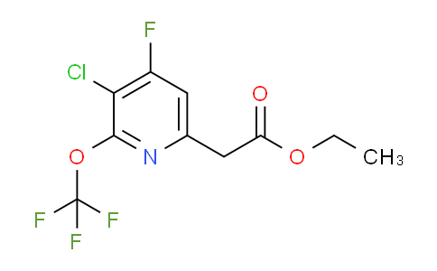 Ethyl 3-chloro-4-fluoro-2-(trifluoromethoxy)pyridine-6-acetate