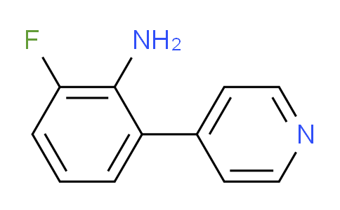 2-Fluoro-6-(pyridin-4-yl)benzenamine