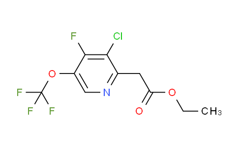 Ethyl 3-chloro-4-fluoro-5-(trifluoromethoxy)pyridine-2-acetate