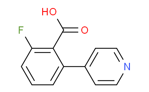 2-Fluoro-6-(pyridin-4-yl)benzoic acid