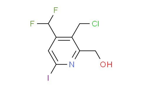 3-(Chloromethyl)-4-(difluoromethyl)-6-iodopyridine-2-methanol