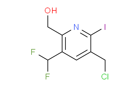 3-(Chloromethyl)-5-(difluoromethyl)-2-iodopyridine-6-methanol
