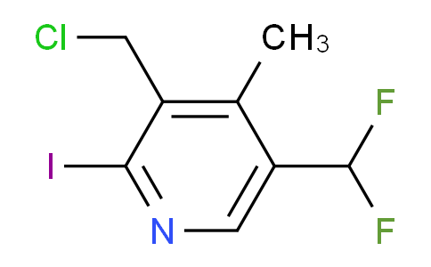 3-(Chloromethyl)-5-(difluoromethyl)-2-iodo-4-methylpyridine