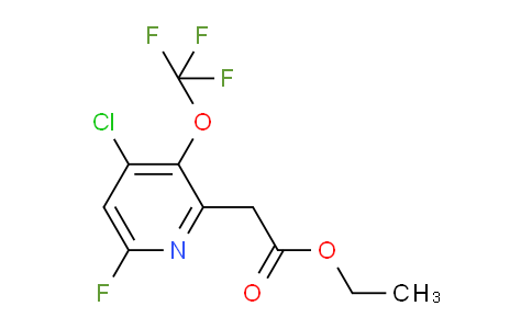 Ethyl 4-chloro-6-fluoro-3-(trifluoromethoxy)pyridine-2-acetate