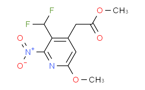 AM203339 | 1805150-53-1 | Methyl 3-(difluoromethyl)-6-methoxy-2-nitropyridine-4-acetate