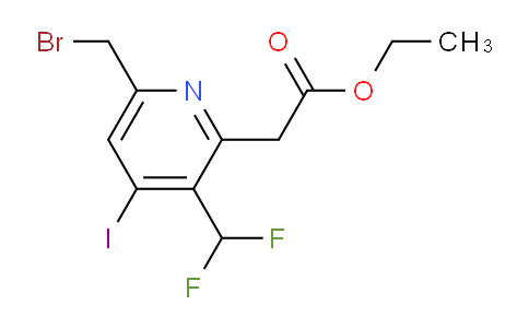 AM203344 | 1806954-92-6 | Ethyl 6-(bromomethyl)-3-(difluoromethyl)-4-iodopyridine-2-acetate