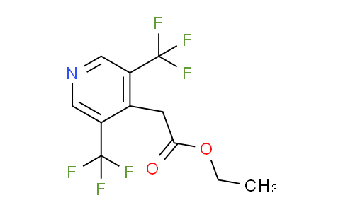 Ethyl 3,5-bis(trifluoromethyl)pyridine-4-acetate