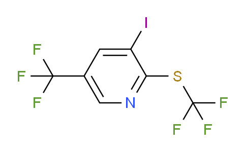 3-Iodo-5-(trifluoromethyl)-2-(trifluoromethylthio)pyridine