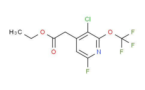 Ethyl 3-chloro-6-fluoro-2-(trifluoromethoxy)pyridine-4-acetate