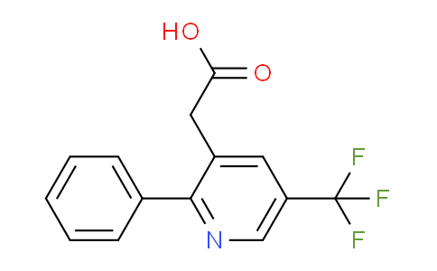 2-Phenyl-5-(trifluoromethyl)pyridine-3-acetic acid