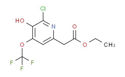 Ethyl 2-chloro-3-hydroxy-4-(trifluoromethoxy)pyridine-6-acetate