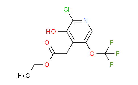 Ethyl 2-chloro-3-hydroxy-5-(trifluoromethoxy)pyridine-4-acetate