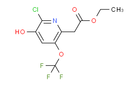 Ethyl 2-chloro-3-hydroxy-5-(trifluoromethoxy)pyridine-6-acetate