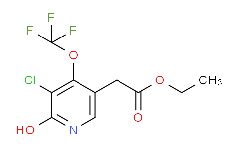 Ethyl 3-chloro-2-hydroxy-4-(trifluoromethoxy)pyridine-5-acetate