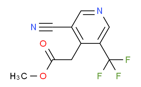 Methyl 3-cyano-5-(trifluoromethyl)pyridine-4-acetate