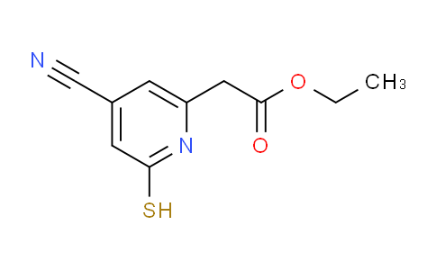 Ethyl 4-cyano-2-mercaptopyridine-6-acetate