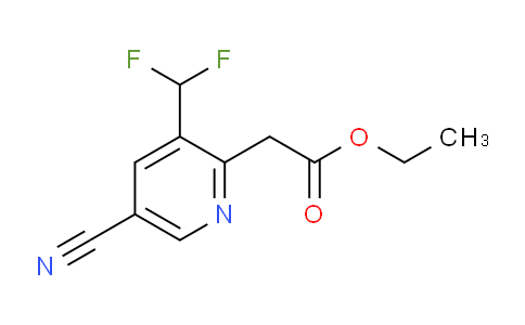 Ethyl 5-cyano-3-(difluoromethyl)pyridine-2-acetate