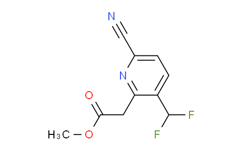 Methyl 6-cyano-3-(difluoromethyl)pyridine-2-acetate