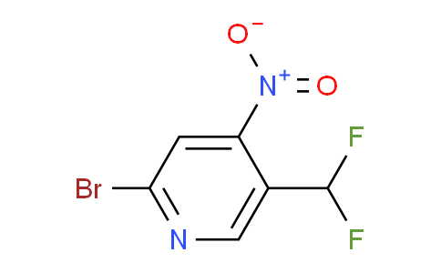 2-Bromo-5-difluoromethyl-4-nitropyridine