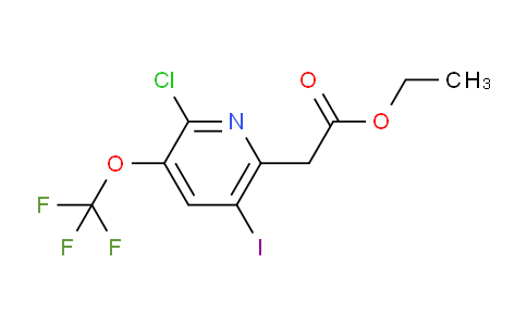 Ethyl 2-chloro-5-iodo-3-(trifluoromethoxy)pyridine-6-acetate
