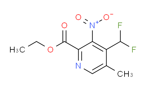 Ethyl 4-(difluoromethyl)-5-methyl-3-nitropyridine-2-carboxylate