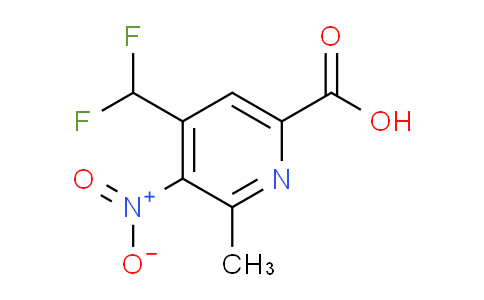 4-(Difluoromethyl)-2-methyl-3-nitropyridine-6-carboxylic acid