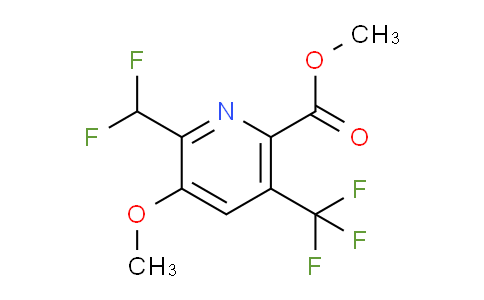 Methyl 2-(difluoromethyl)-3-methoxy-5-(trifluoromethyl)pyridine-6-carboxylate
