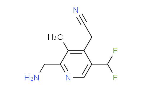 2-(Aminomethyl)-5-(difluoromethyl)-3-methylpyridine-4-acetonitrile