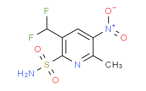 5-(Difluoromethyl)-2-methyl-3-nitropyridine-6-sulfonamide