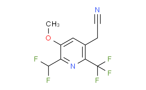 2-(Difluoromethyl)-3-methoxy-6-(trifluoromethyl)pyridine-5-acetonitrile
