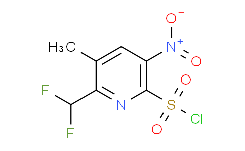 2-(Difluoromethyl)-3-methyl-5-nitropyridine-6-sulfonyl chloride
