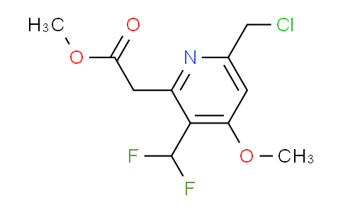 Methyl 6-(chloromethyl)-3-(difluoromethyl)-4-methoxypyridine-2-acetate