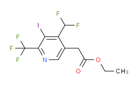 AM204456 | 1805195-24-7 | Ethyl 4-(difluoromethyl)-3-iodo-2-(trifluoromethyl)pyridine-5-acetate