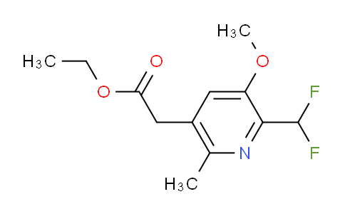 AM204462 | 1807137-26-3 | Ethyl 2-(difluoromethyl)-3-methoxy-6-methylpyridine-5-acetate