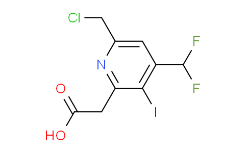 AM204472 | 1806025-69-3 | 6-(Chloromethyl)-4-(difluoromethyl)-3-iodopyridine-2-acetic acid