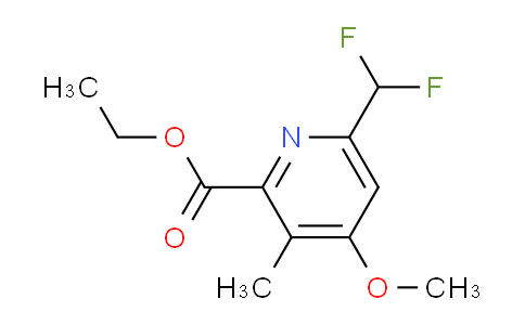 AM204474 | 1805550-53-1 | Ethyl 6-(difluoromethyl)-4-methoxy-3-methylpyridine-2-carboxylate