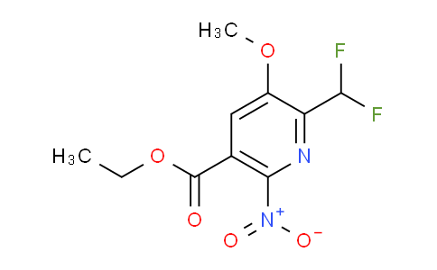 AM204475 | 1805199-49-8 | Ethyl 2-(difluoromethyl)-3-methoxy-6-nitropyridine-5-carboxylate