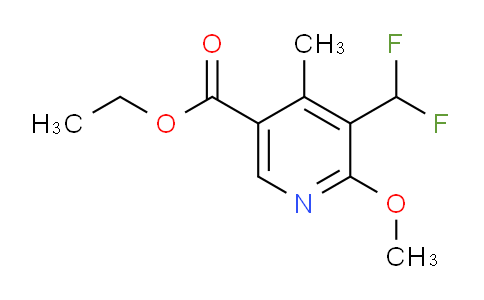 AM204476 | 1805463-58-4 | Ethyl 3-(difluoromethyl)-2-methoxy-4-methylpyridine-5-carboxylate