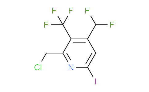 2-(Chloromethyl)-4-(difluoromethyl)-6-iodo-3-(trifluoromethyl)pyridine