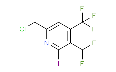6-(Chloromethyl)-3-(difluoromethyl)-2-iodo-4-(trifluoromethyl)pyridine