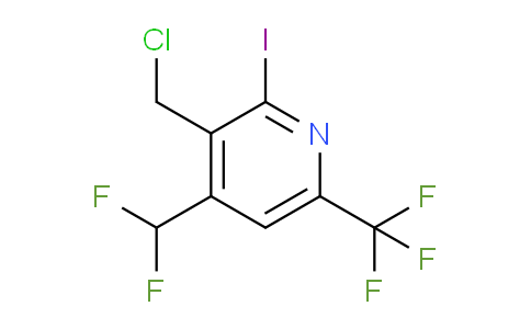3-(Chloromethyl)-4-(difluoromethyl)-2-iodo-6-(trifluoromethyl)pyridine