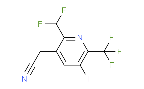 AM204523 | 1805145-41-8 | 2-(Difluoromethyl)-5-iodo-6-(trifluoromethyl)pyridine-3-acetonitrile